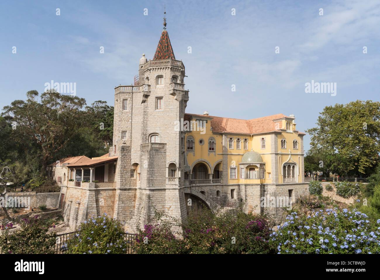 Palais des Comtes de Castro Guimarães, aujourd'hui musée, à Cascais, Portugal Banque D'Images
