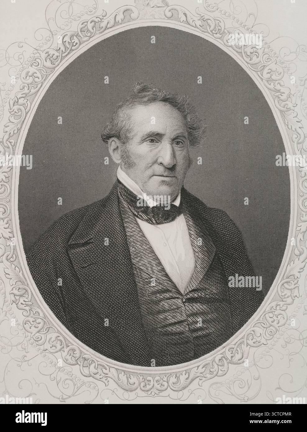 Thomas Hart Benton (1782-1858), surnommé 'Old Bullion'. Politicien américain, avocat, officier militaire et sénateur américain du Missouri entre 1821 et 1851. Membre du Parti démocrate, il est l'architecte et le défenseur de l'expansion vers l'ouest, doctrine connue sous le nom de « destinée manifeste ». Portrait. Gravure de J. Rogers (fl. 1810-1840). Histoire des États-Unis, par J. A. Spencer. Volume II. Edition publié à Barcelone, 1873. Banque D'Images Thomas Hart Benton (1782-1858), surnommé 'Old Bullion'. Politicien américain, avocat, officier militaire et sénateur américain du Missouri entre 1821 et 1851. Membre du Parti démocrate, il est l'architecte et le défenseur de l'expansion vers l'ouest, doctrine connue sous le nom de « destinée manifeste ». Portrait. Gravure de J. Rogers (fl. 1810-1840). Histoire des États-Unis, par J. A. Spencer. Volume II. Edition publié à Barcelone, 1873. Banque D'Images