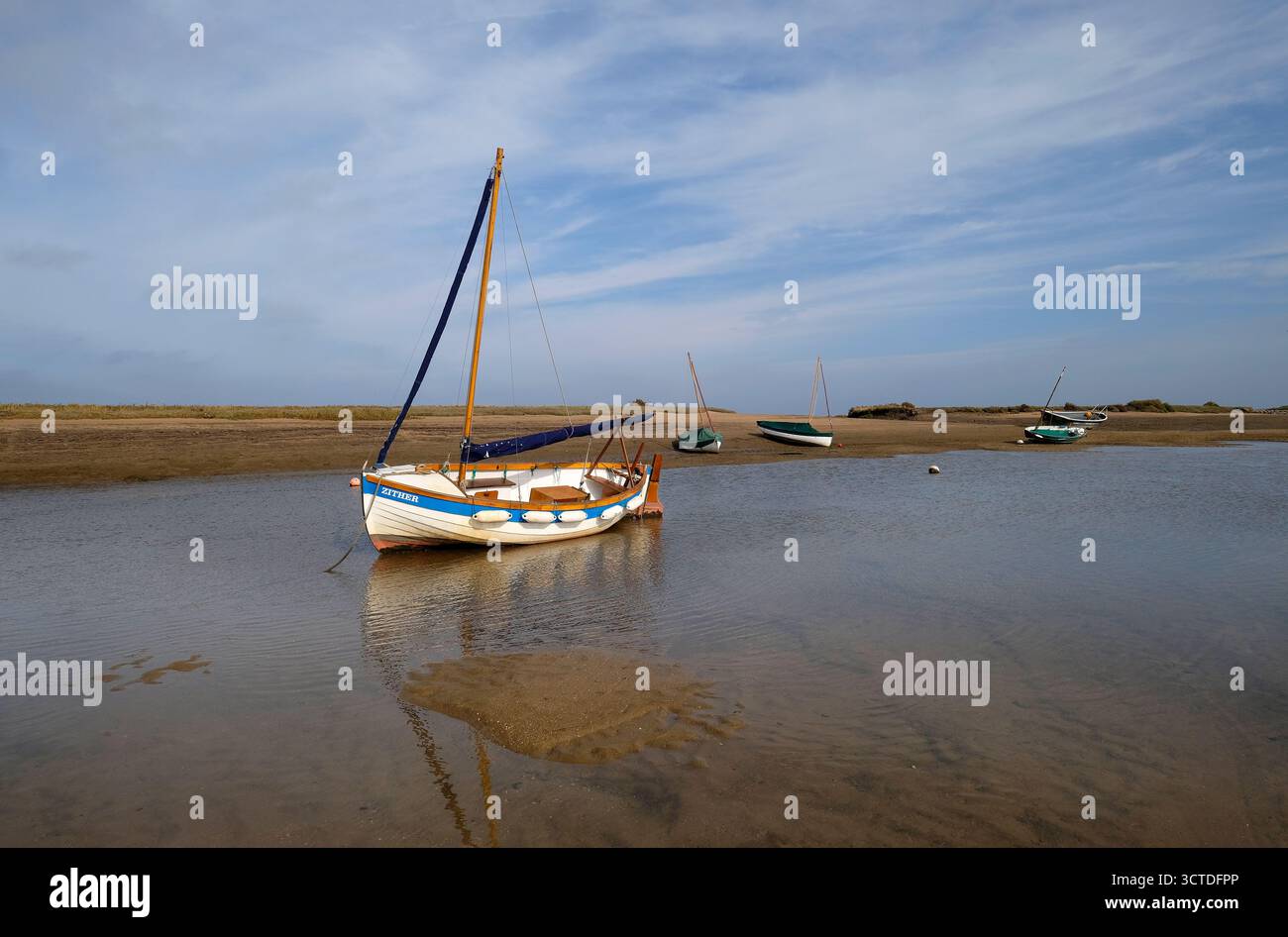port de burnham overy staithe, nord du norfolk, angleterre Banque D'Images