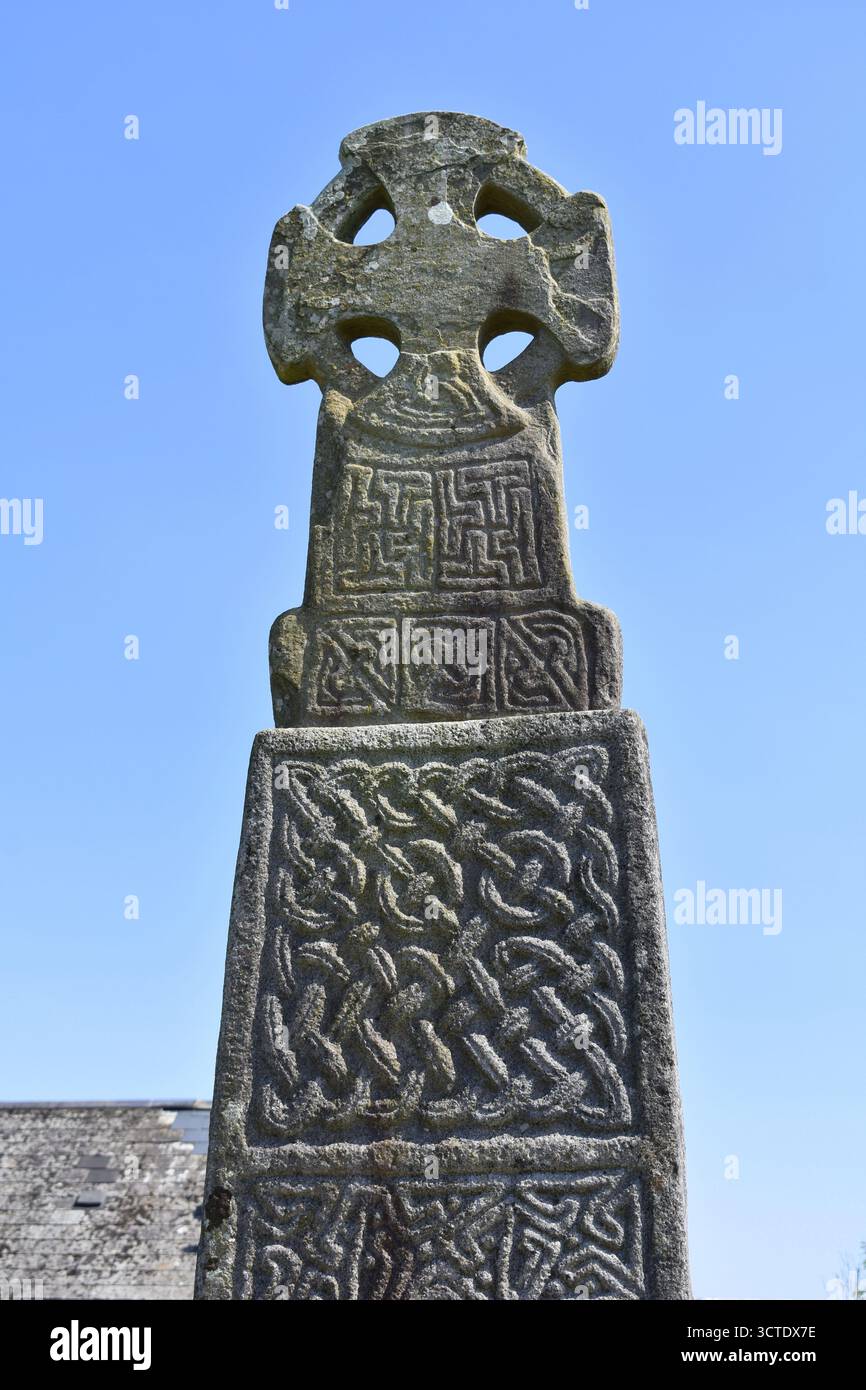Carew Cross, Carew, Tenby, pays de Galles Banque D'Images