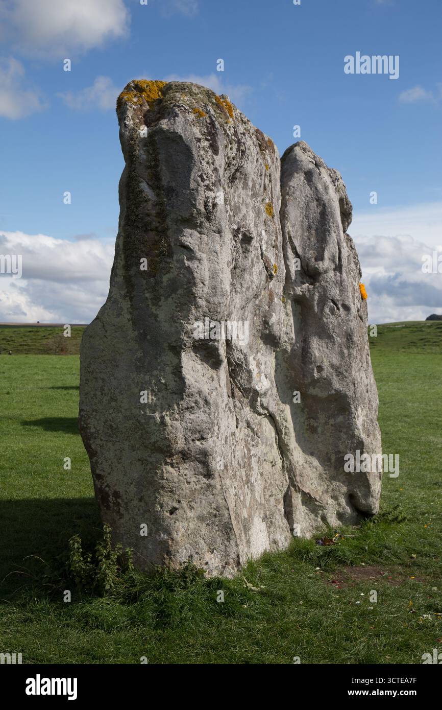 Avebury Henge et cercles de pierre Banque D'Images Avebury Henge et cercles de pierre Banque D'Images