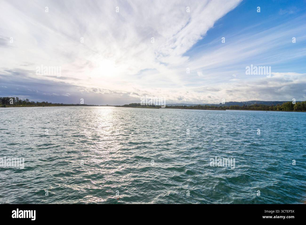 river Inn, réserve naturelle Unterer Inn Lower Inn Valley Mining Innviertel Oberösterreich, haute Autriche Banque D'Images