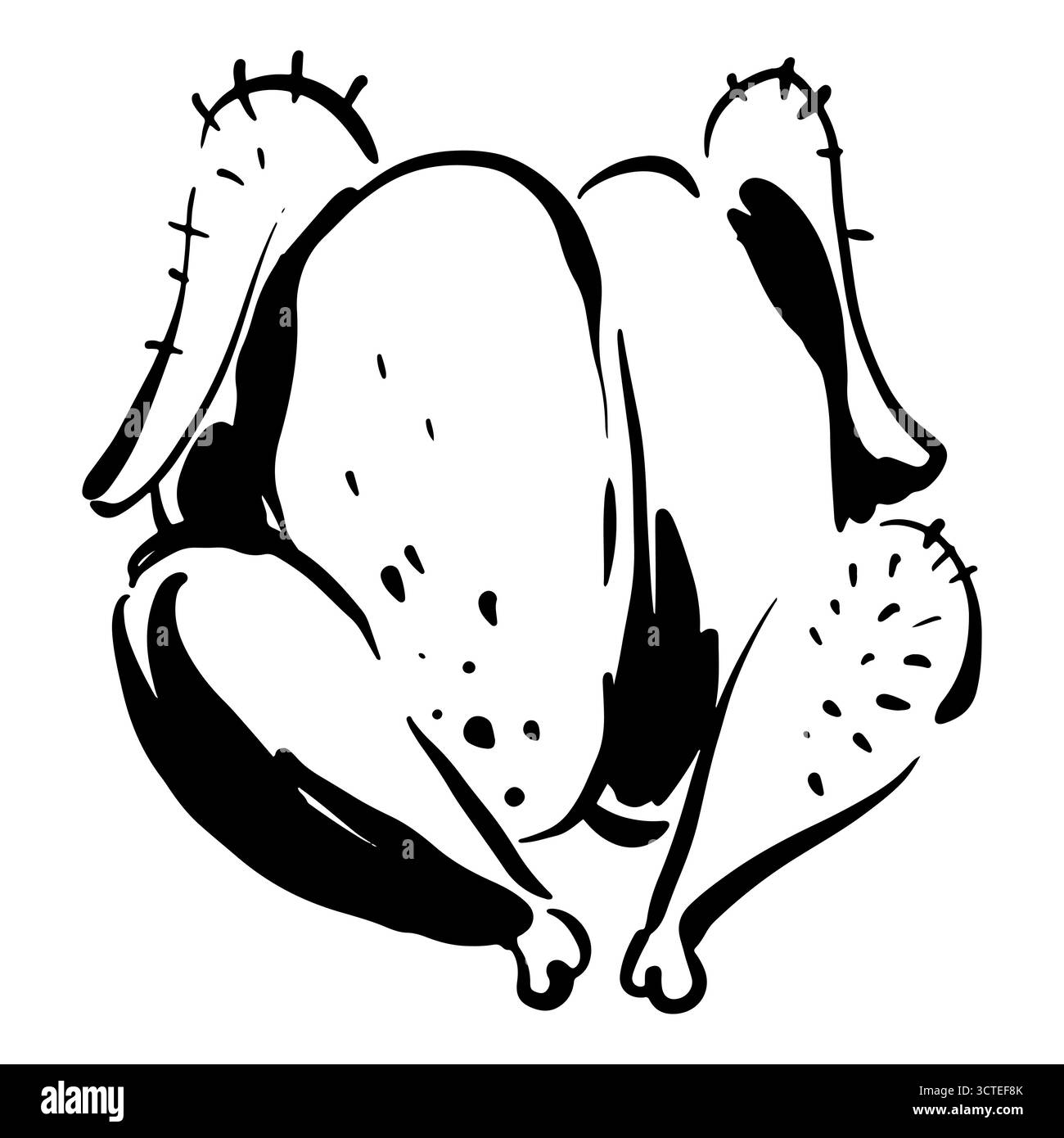 Dinde rôtie pour Thanksgiving Illustration de Vecteur