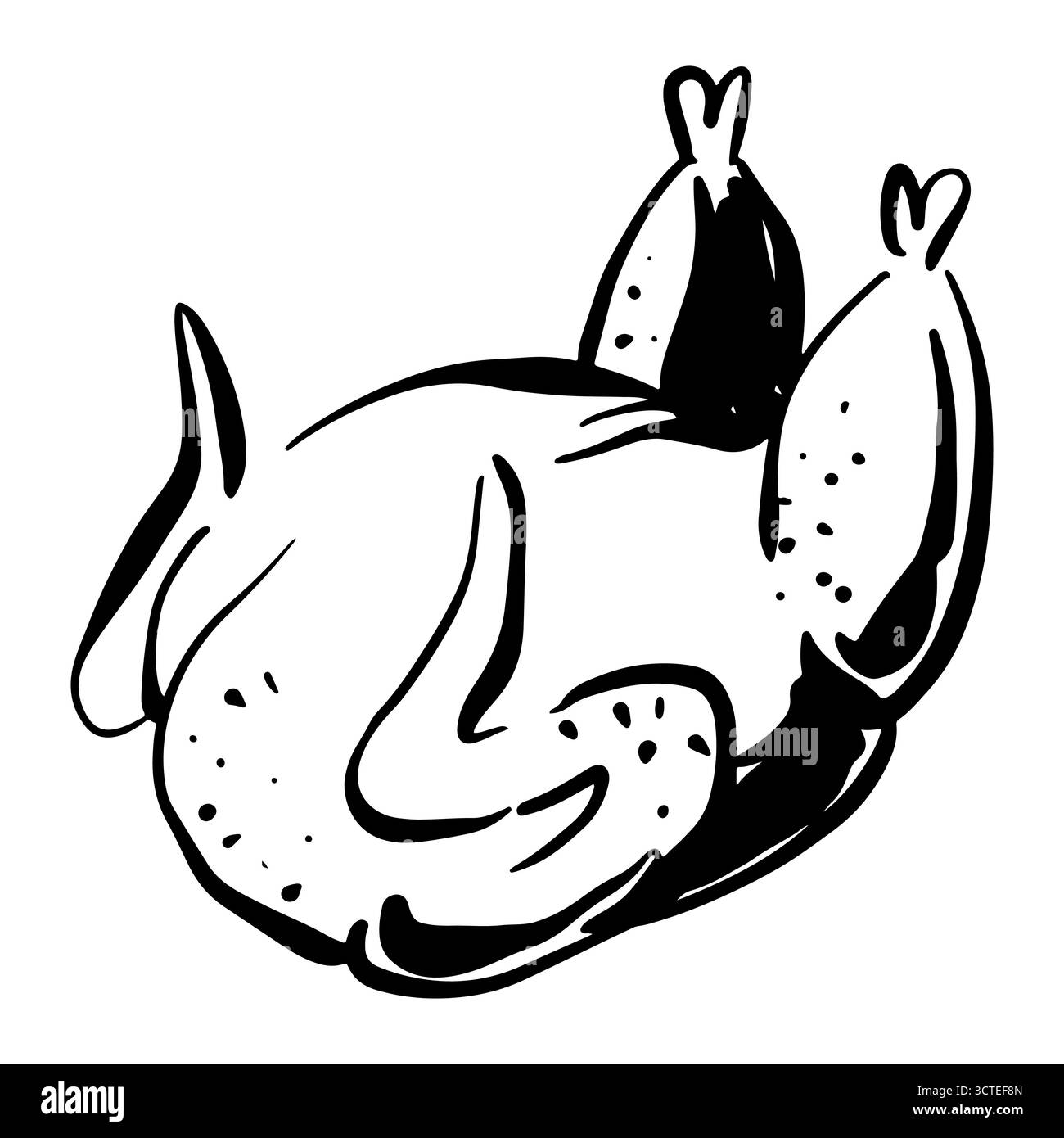 Dinde rôtie pour Thanksgiving Illustration de Vecteur