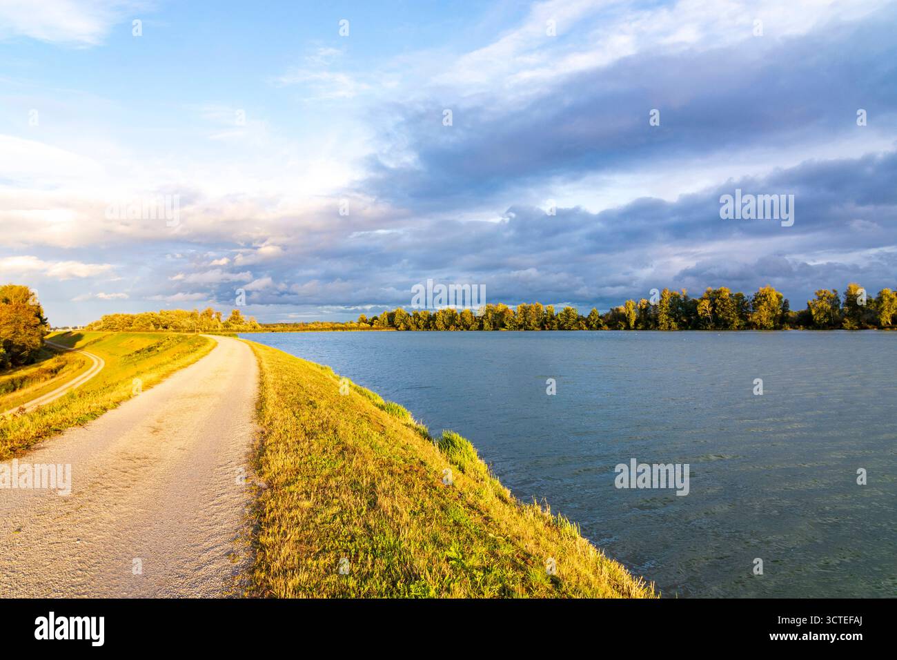 river Inn, nature et sanctuaire d'oiseaux Unterer Inn Lower Inn Valley Eering Niederbayern, basse Bavière Bayern, Bavière Allemagne Banque D'Images
