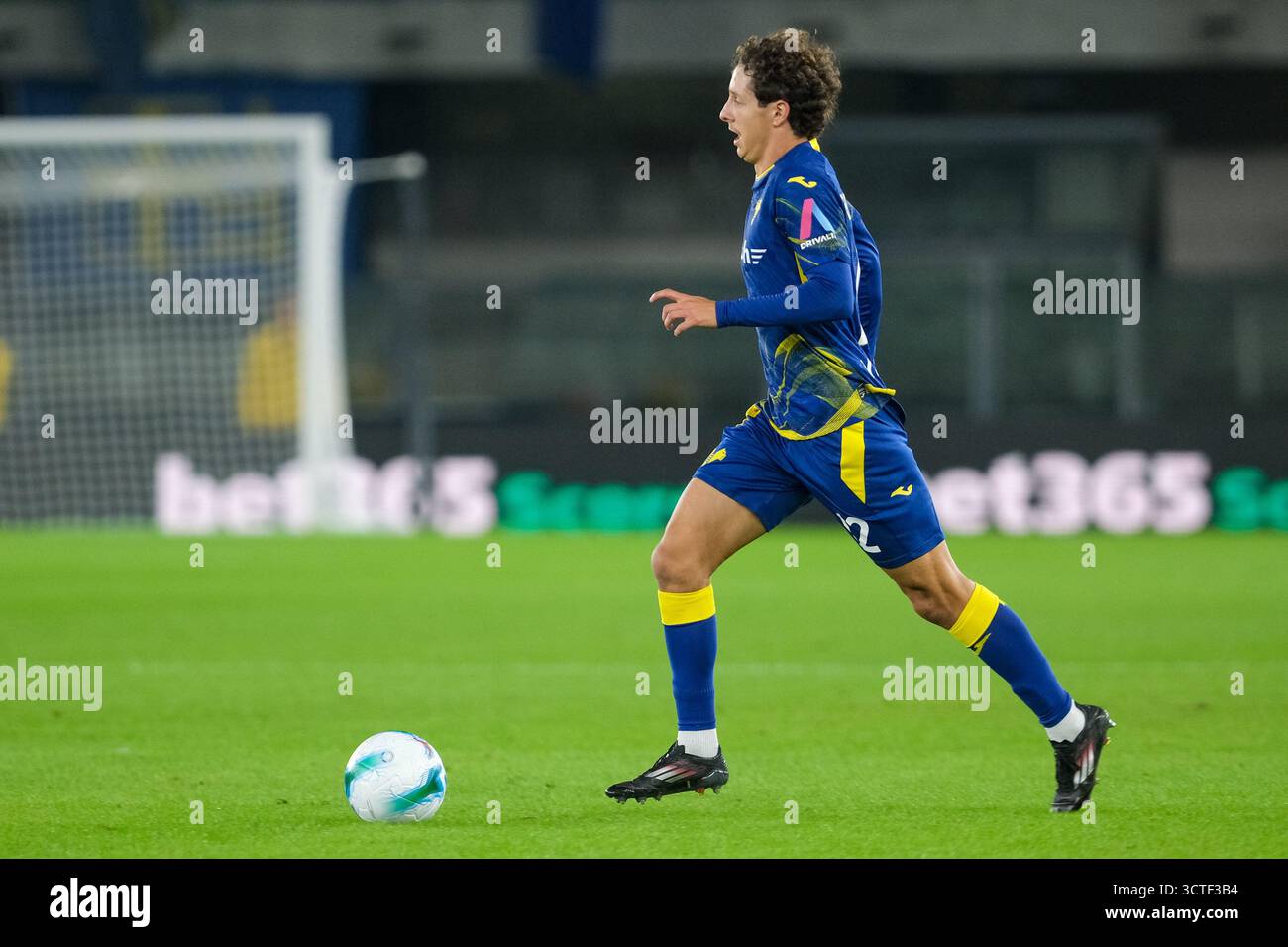 Domagoj Bradaric du Hellas Verona FC lors du match de football entre le Hellas Verona FC et l'US Sassuolo, MD6 de Serie A Enilive champions italiens de football Banque D'Images
