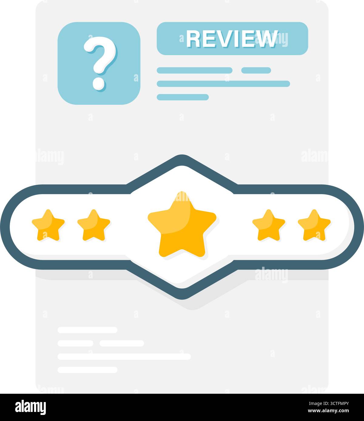 avis sur les produits et commentaires des clients Illustration de Vecteur