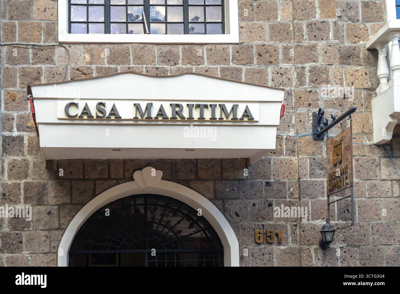 Casa Maritima Centre d'affaires à Intramuros, Manille, Philippines Banque D'Images