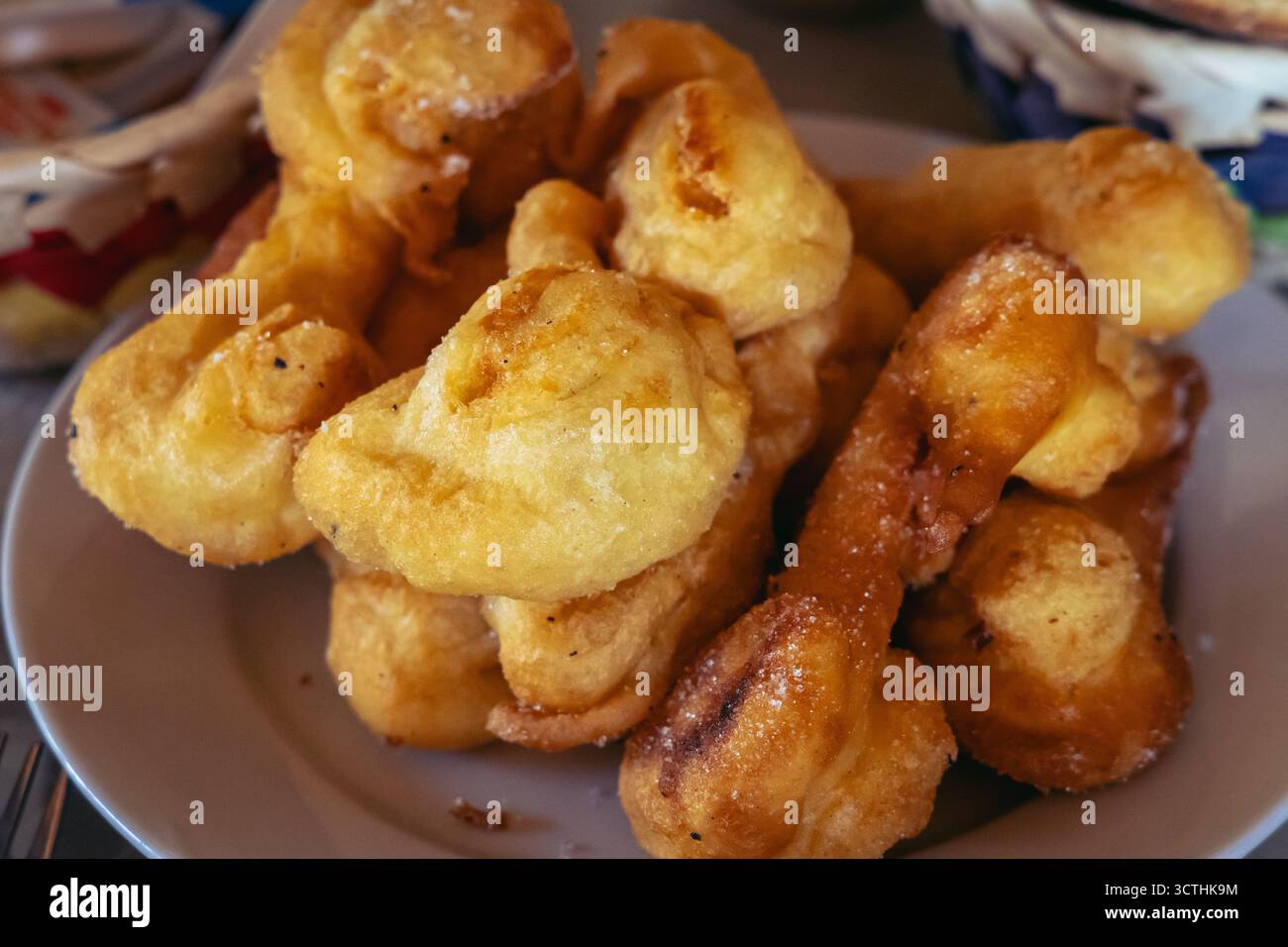 Frit fromage curds Chypre pays de l'île Banque D'Images
