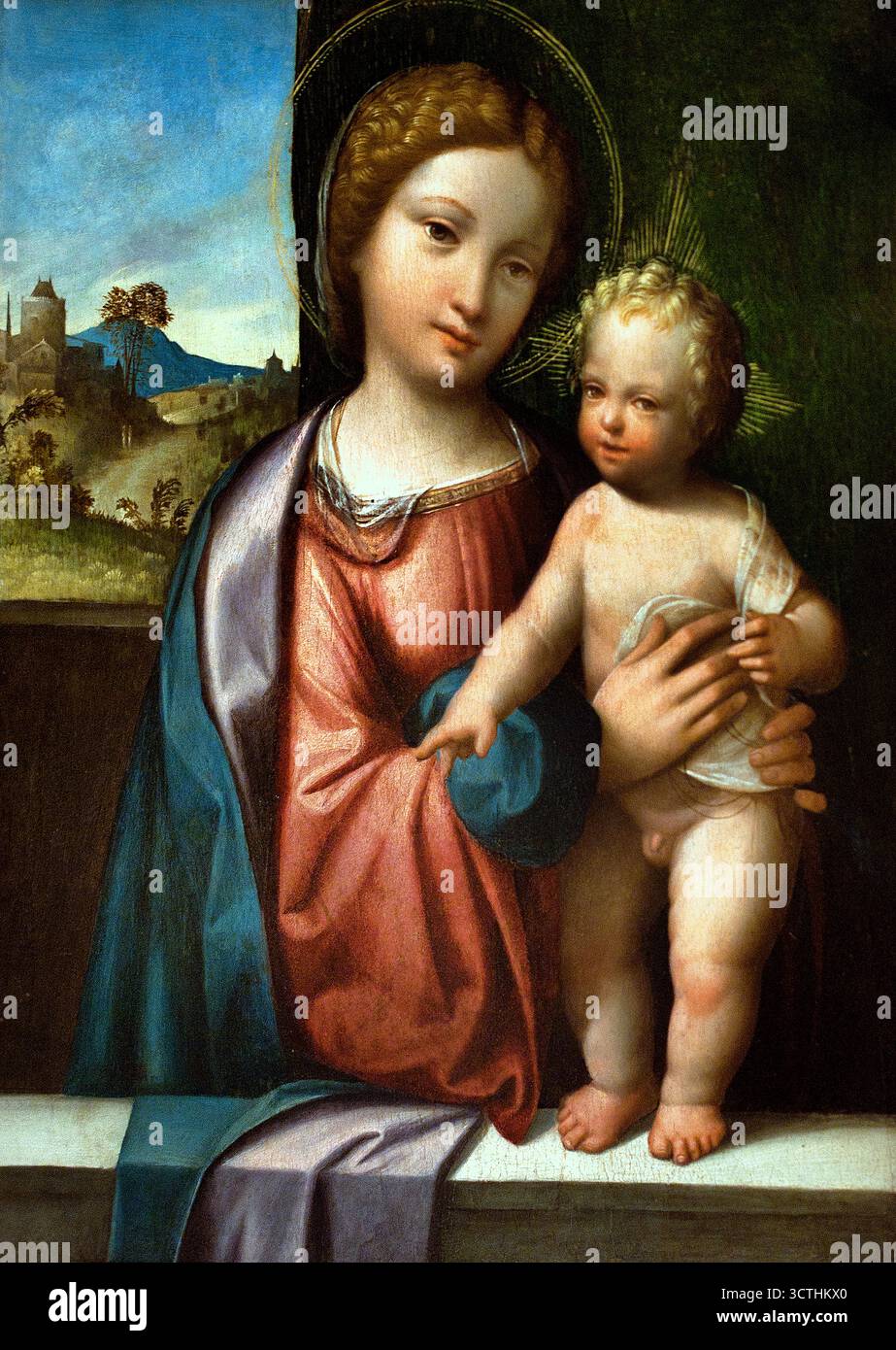 Madonna avec l'enfant (1512 - 1513) Garofalo - Benvenuto Tisi 1481 - 1559 Italie Italien Banque D'Images