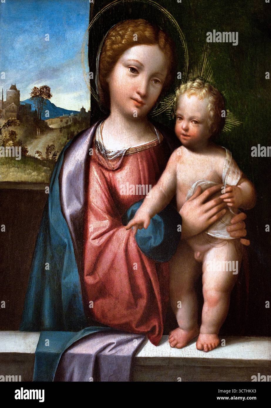 Madonna avec l'enfant (1512 - 1513) Garofalo - Benvenuto Tisi 1481 - 1559 Italie Italien Banque D'Images