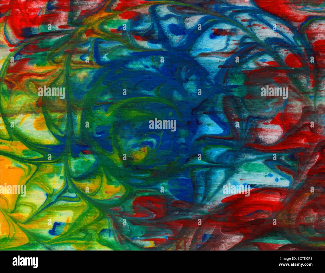 vectoriel abstrait vert vif, bleu, rouge, fond d'aquarelle jaune pour vos cartes de voeux et invitations de conception Illustration de Vecteur