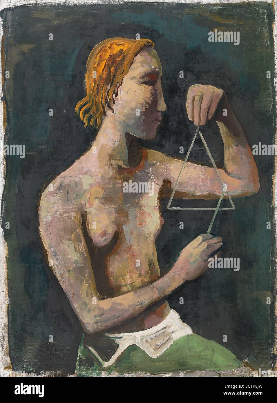 Fille avec triangle, 1935. Collection privée. Banque D'Images