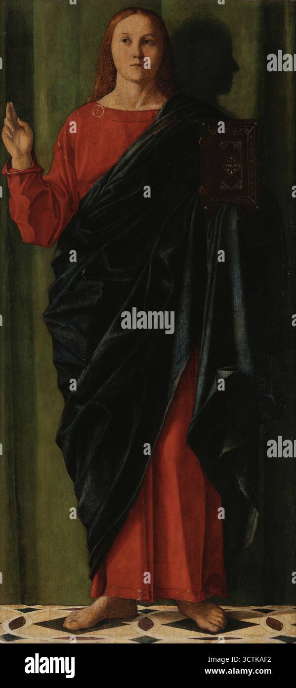 Christ Blessing, Early16th cen.. Trouvé dans la Collection du Palazzo della Pilotta, Parme. Banque D'Images