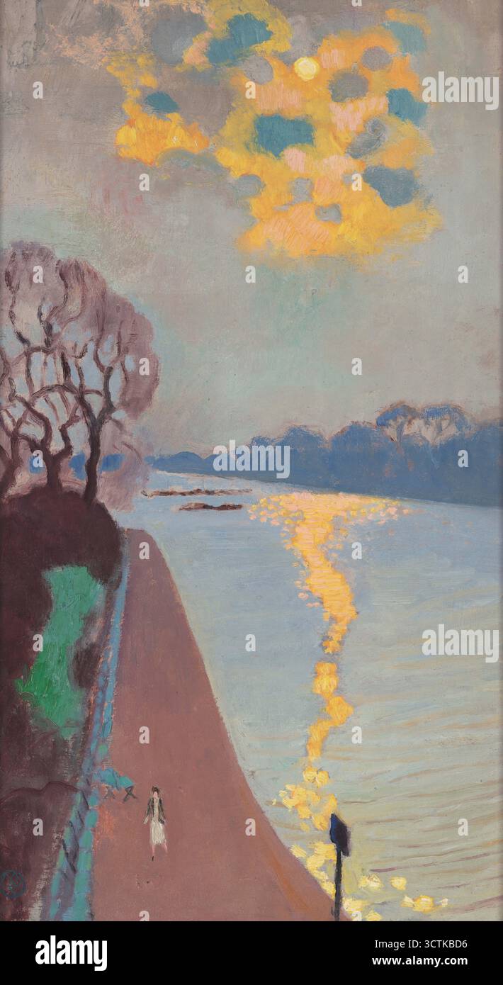 Lumière du soleil sur la rivière, 1932. Trouvé dans la Collection de Mus&#xe9;e des impressionnismes, Giverny. Banque D'Images