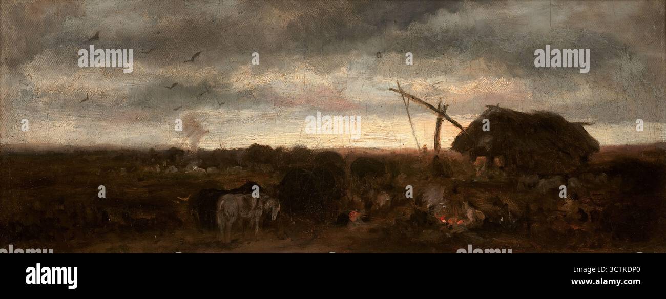 Camp gitan II, 1867/1868. Banque D'Images