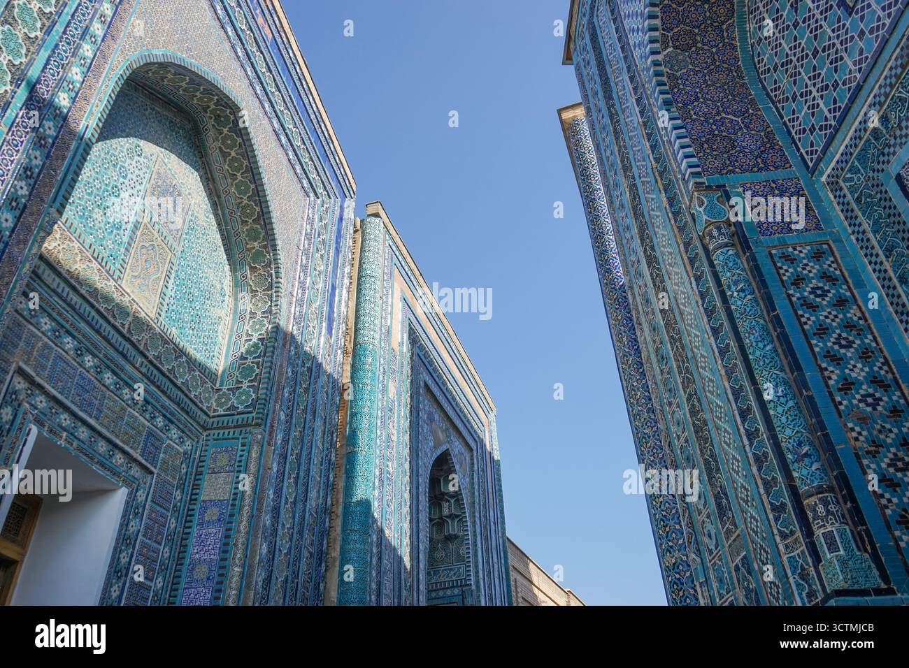 Nécropole de Shah-i-Zinda à Samarcande, Ouzbékistan Banque D'Images