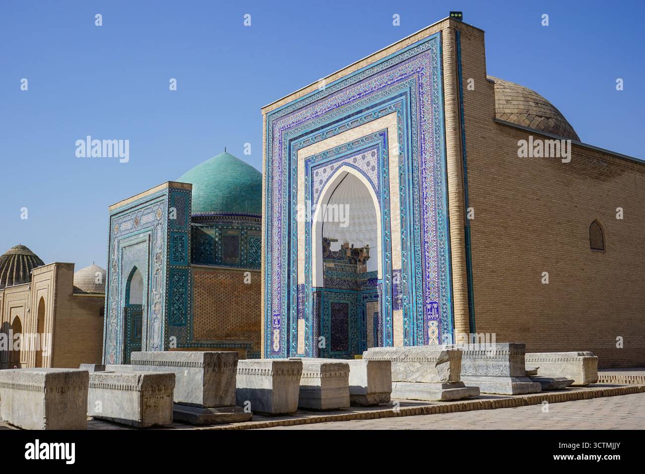 Nécropole de Shah-i-Zinda à Samarcande, Ouzbékistan Banque D'Images