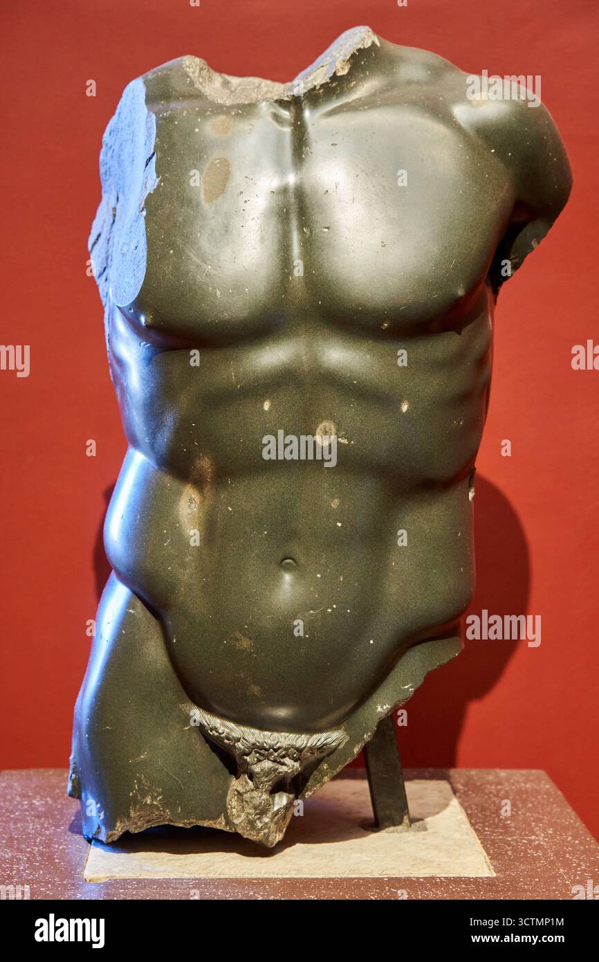DORIFORO, Doriforus, copie romaine d'après Polykleitos, première moitié 1er cent. AD, Galerie des Offices, Galeria degli Uffizi, Florence, Firenze, Toscane, Italie. Banque D'Images
