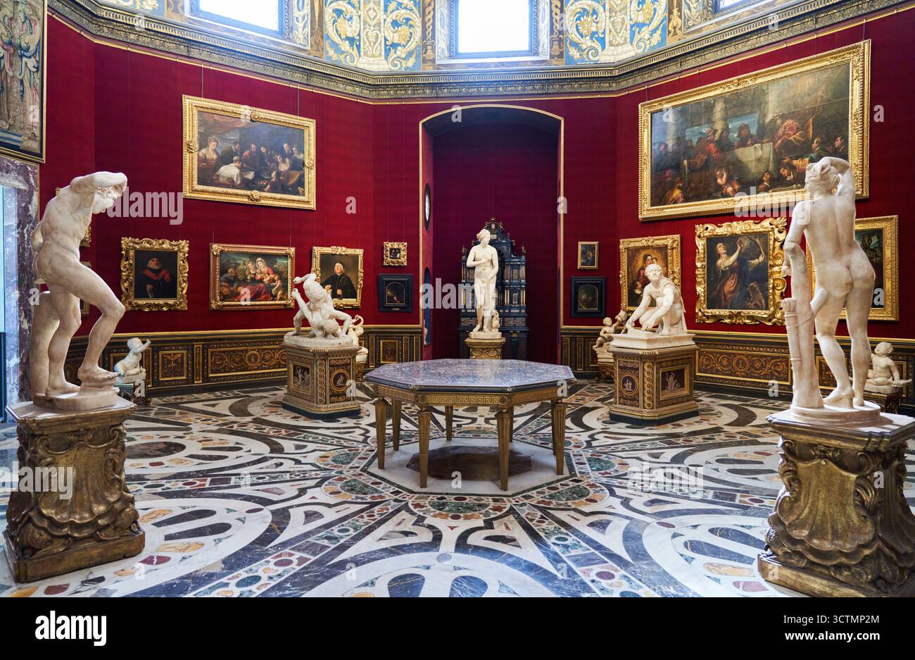 Salle Tribune, 1581-1583, Bernardo Buontalenti ( Florence 1531 - 1608), Galerie des Offices, Galeria degli Offices, Florence, Florence, Florence, Florence, Toscane, Italie. Banque D'Images