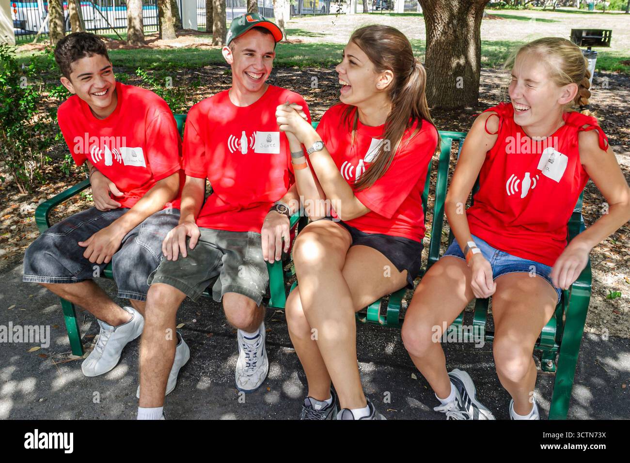 Miami Beach Florida, mains sur HANDSON Miami Day, un jour, communauté, quartier, résidentiel, service plus de 3,000, bénévoles communauté servi Banque D'Images