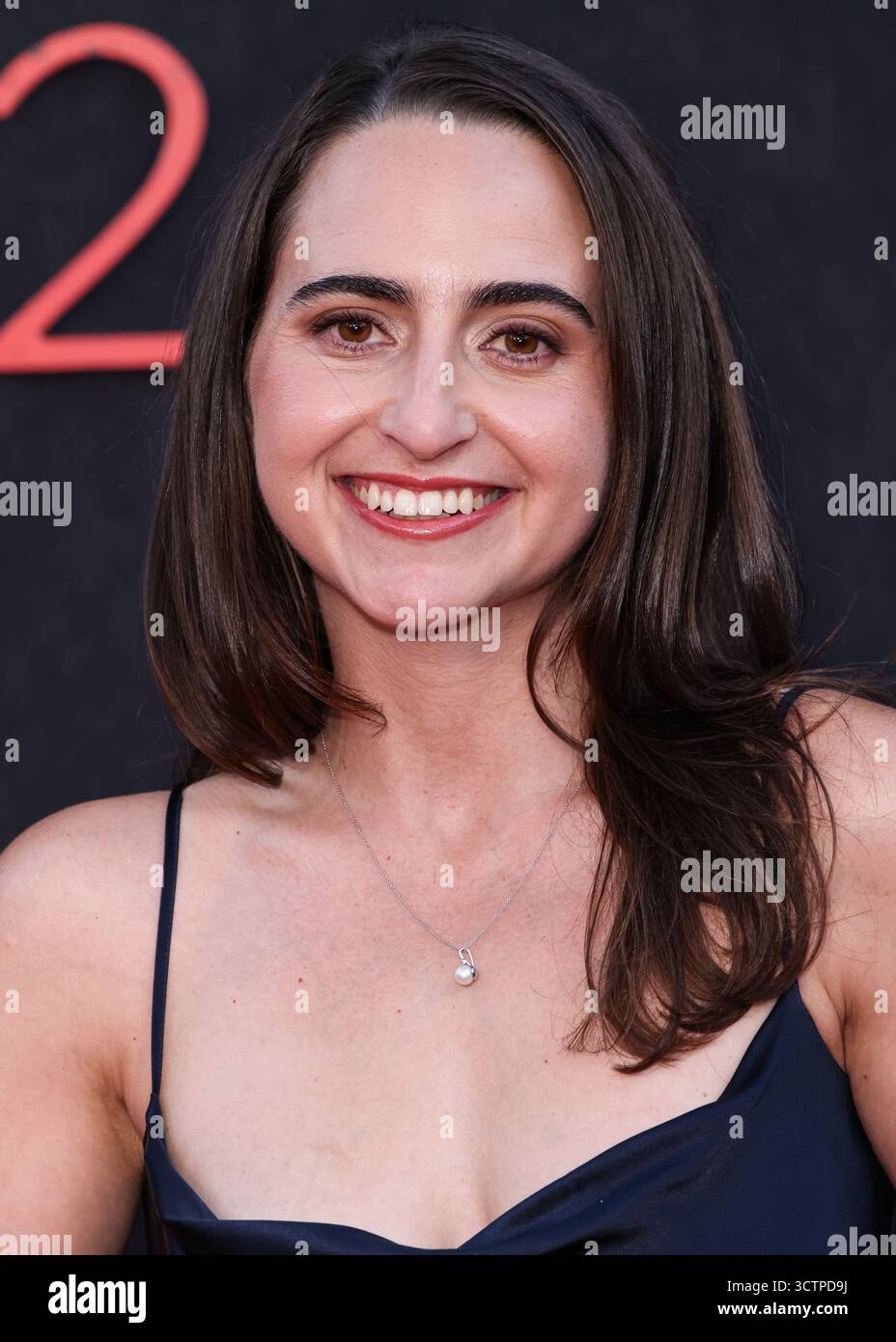 CENTURY CITY, LOS ANGELES, CALIFORNIE, États-Unis - 16 SEPTEMBRE : Sarah Freedland arrive à la première mondiale de 'The Strangers - Chapter 2' de Lionsgate qui s'est tenue à AMC Century City 15 à Westfield Century City le 16 septembre 2025 à Century City, Los Angeles, Californie, États-Unis. (Photo de Xavier Collin/image Press Agency) Banque D'Images