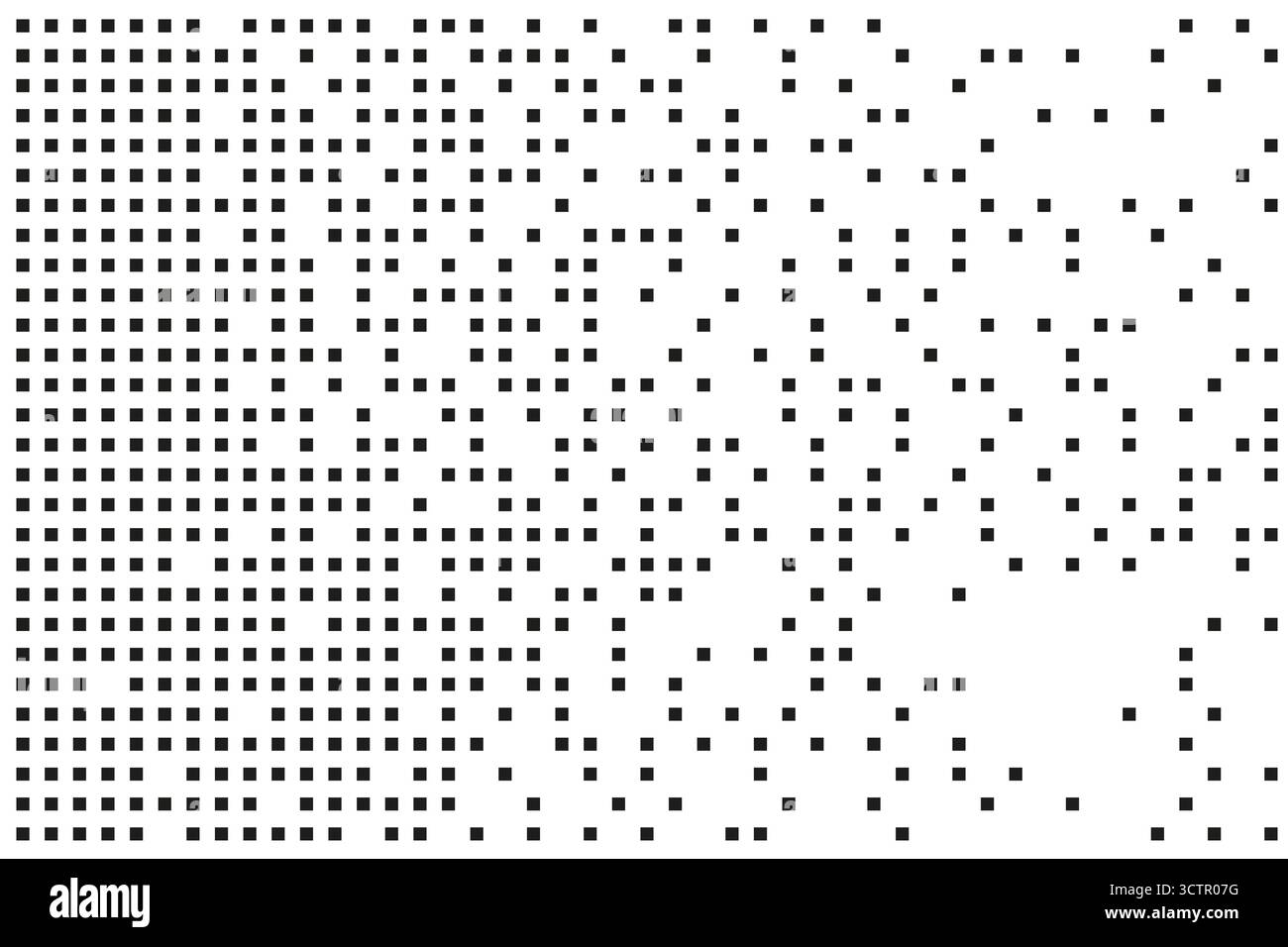 Bruit de grain de point de grille de pixels de désintégration, effet demi-ton fondu, travail de point dispersé, mosaïque de fond dispersé. Illustration vectorielle Illustration de Vecteur