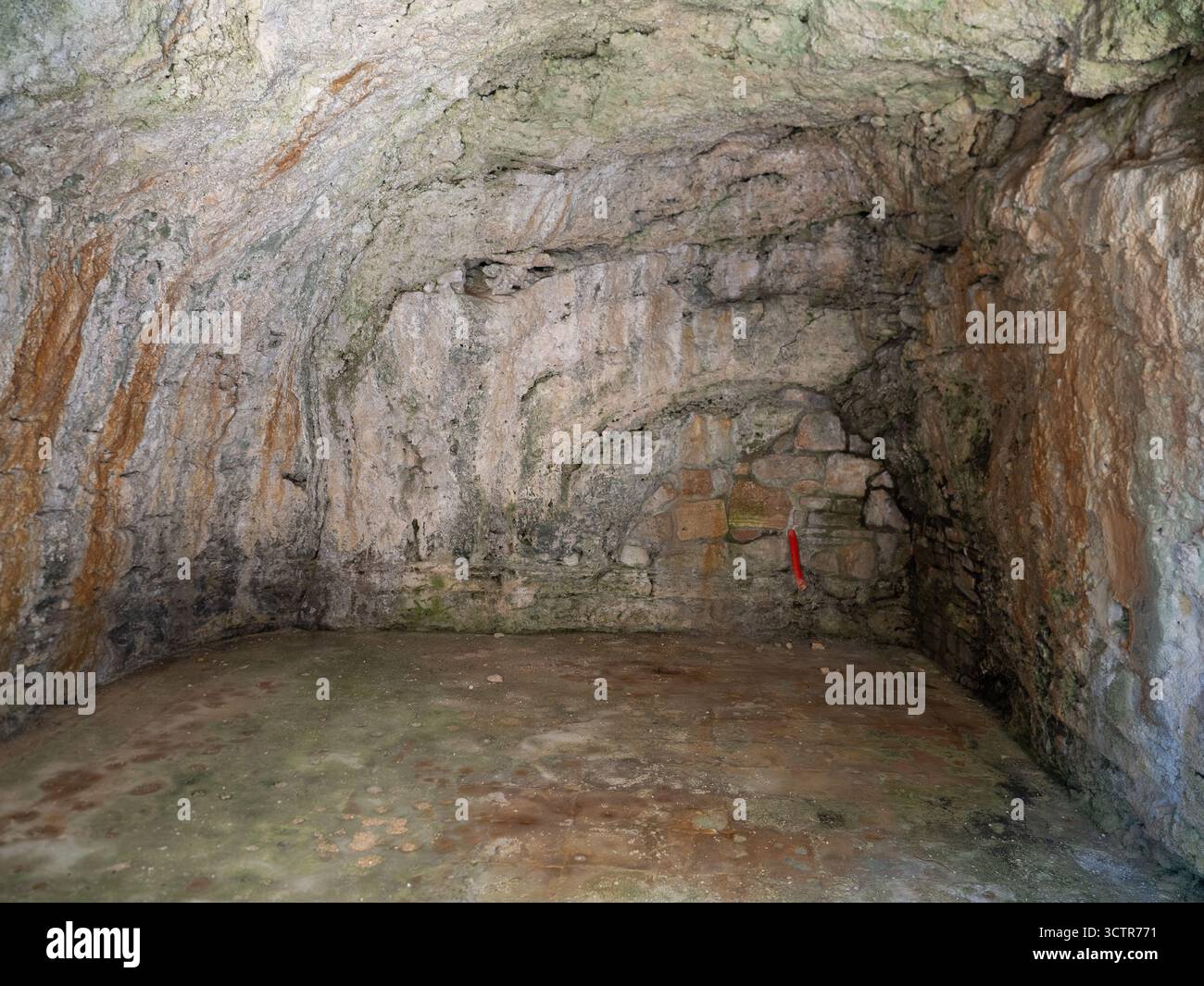 Parco naturale dei Mulini, parc public avec sources chaudes et système démantelé de moulins à céréales à Bagno Vignoni, ville dans la province de Sienne, Italie Banque D'Images