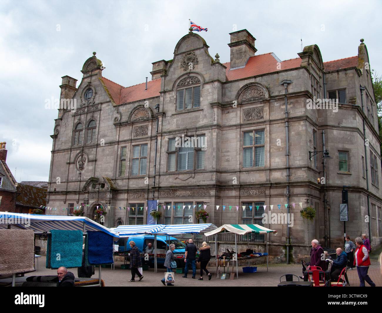 Marché et musée, Bailey Head Oswestry Banque D'Images