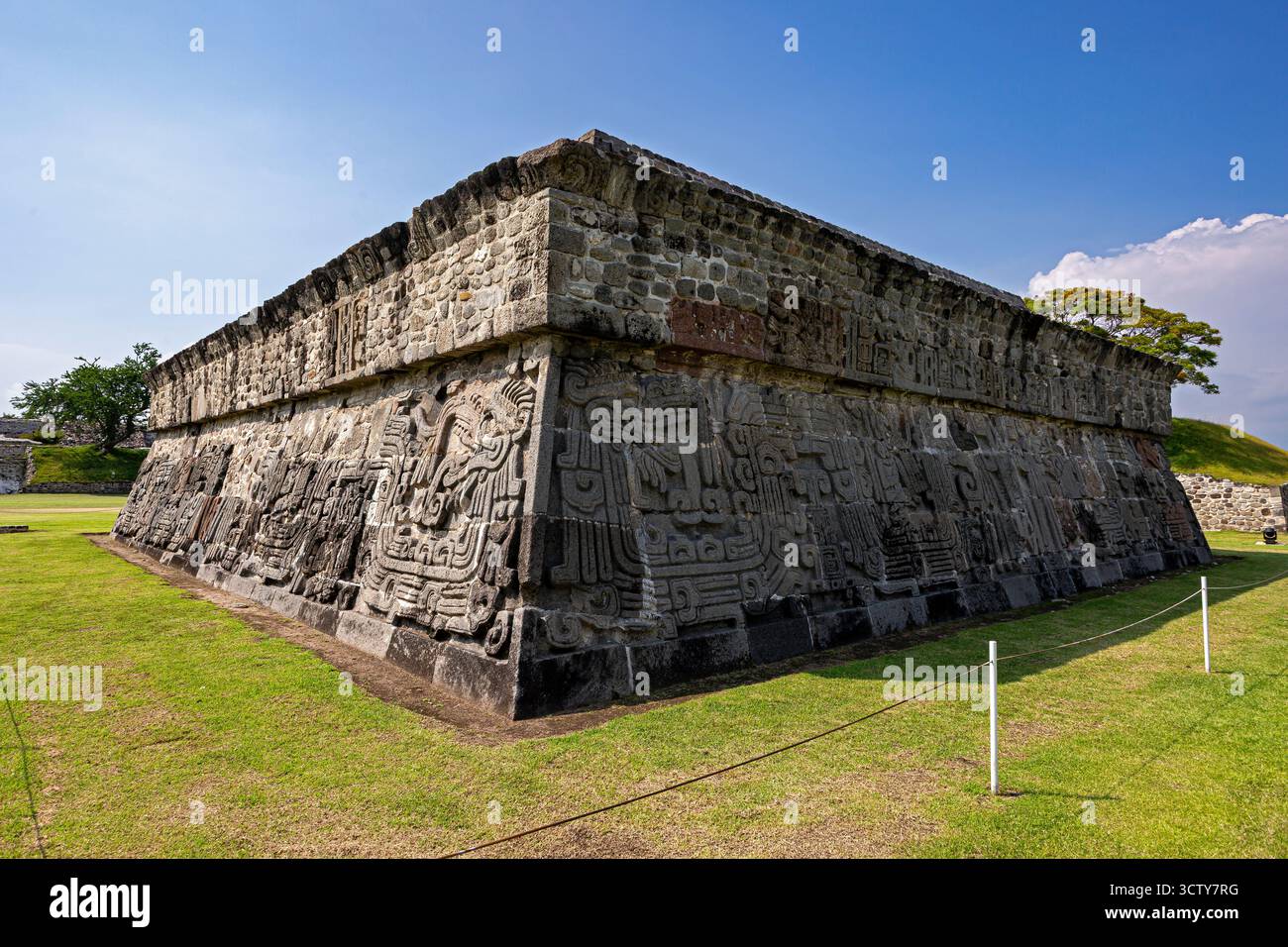 Site archéologique de Xochicalco, Morelos, Mexique Banque D'Images