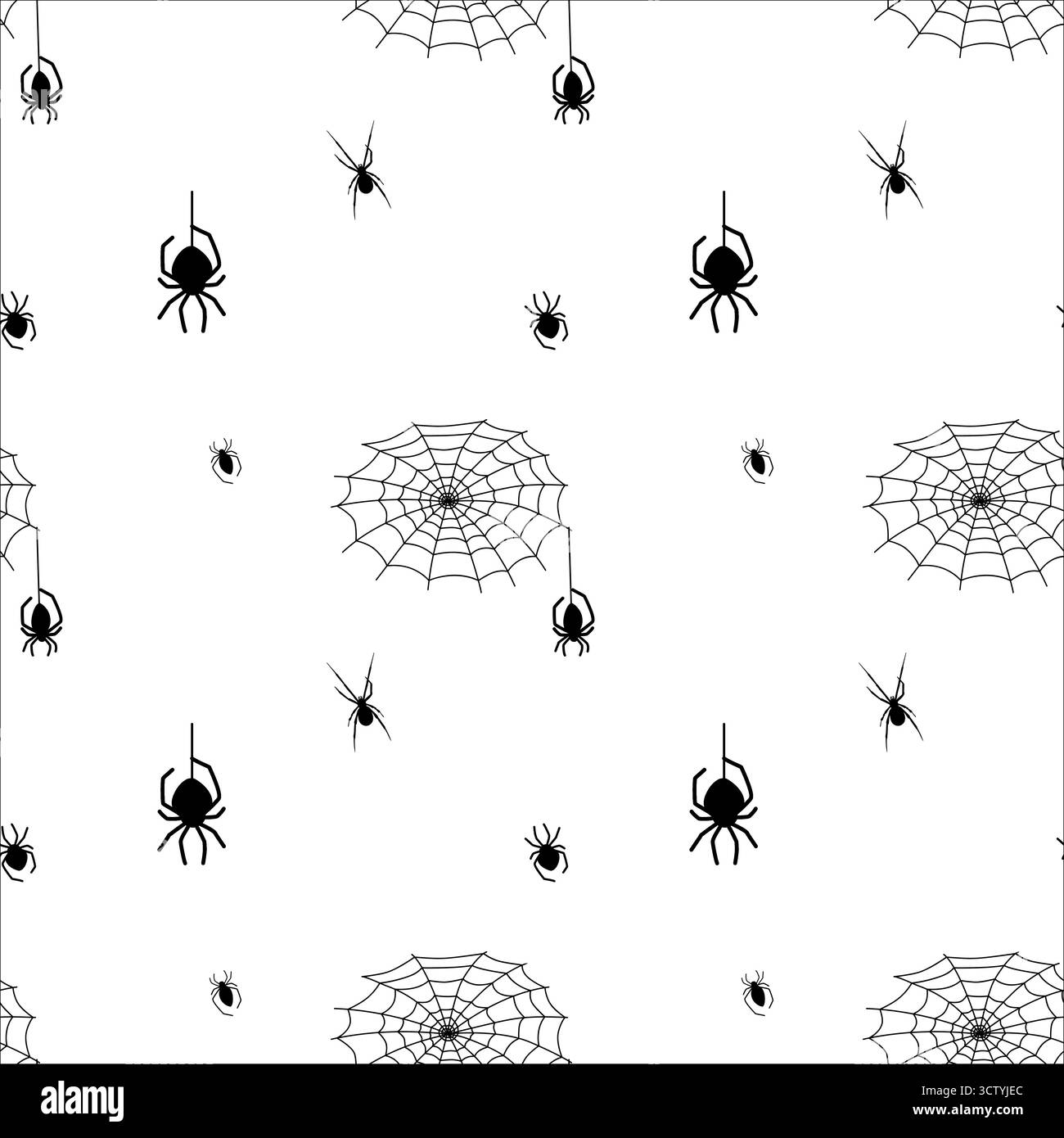 Conception de toile d'araignée et de motif d'araignée pour les décorations et l'artisanat d'Halloween Illustration de Vecteur