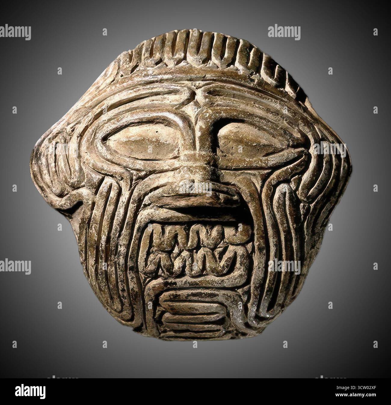 5234. IMAGE EN TERRE CUITE DU DÉMON PAZUZU, 'ROI DES MAUVAIS ESPRITS', MÉSOPOTAMIE, C.8-7TH. C. BC. Banque D'Images