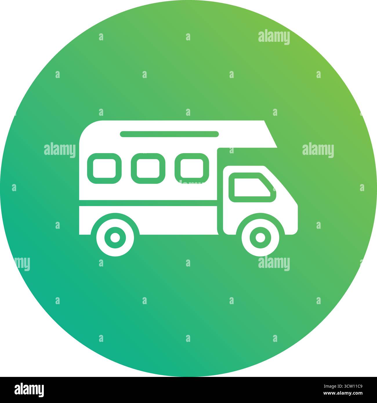 Illustration de conception d'icône de vecteur de camping-car Illustration de Vecteur