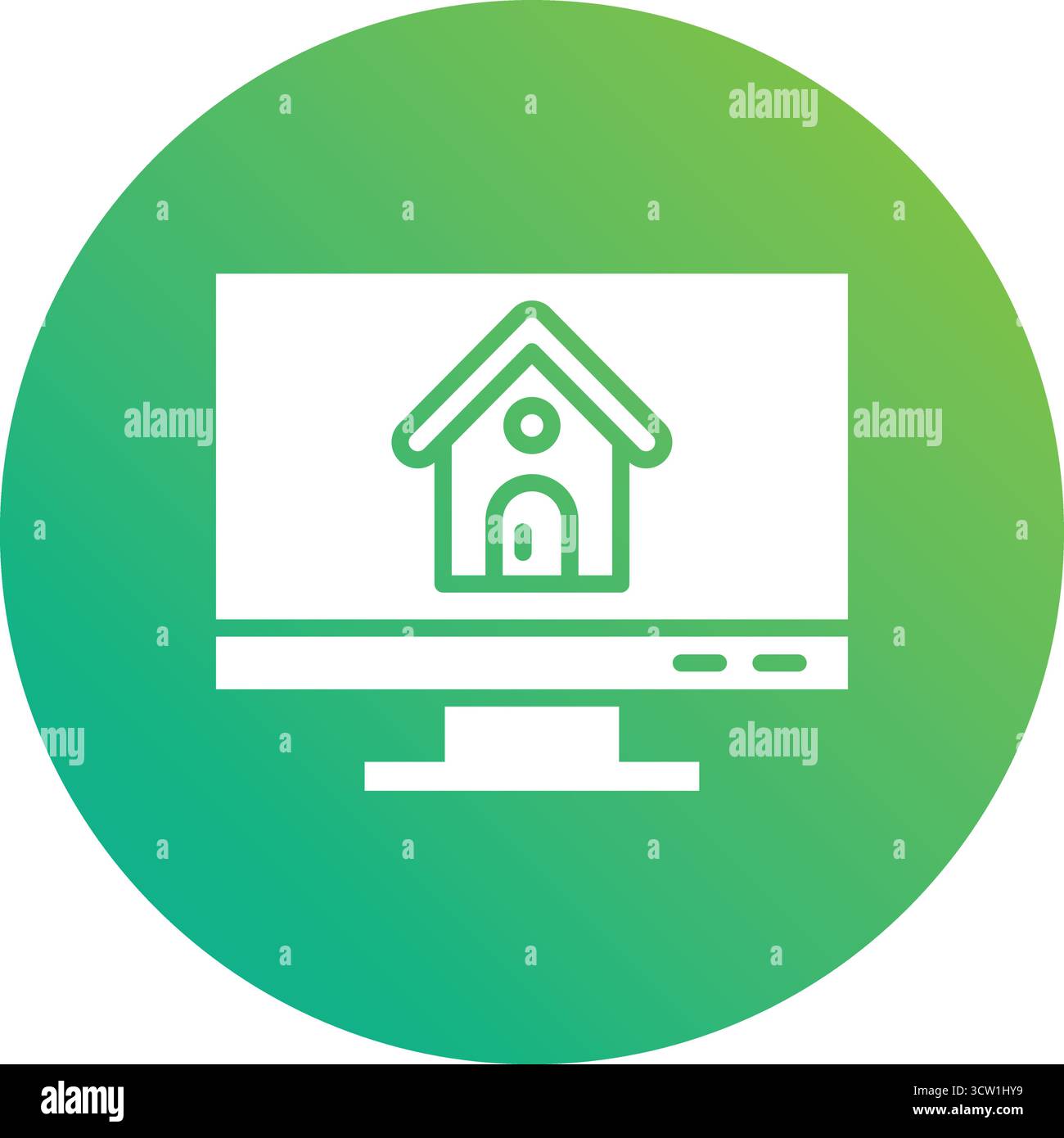 Maison en ligne Vector Icon Design illustration Illustration de Vecteur