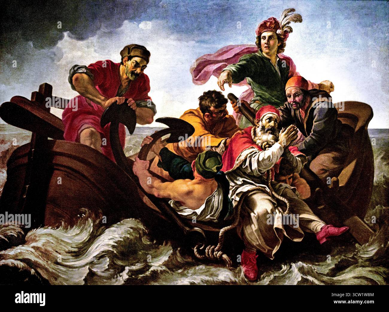 Le Martyre de saint Clement 1725 Pier Leone Ghezzi Pinacoteca 1674-1755 Musée du Vatican Rome Italie Banque D'Images