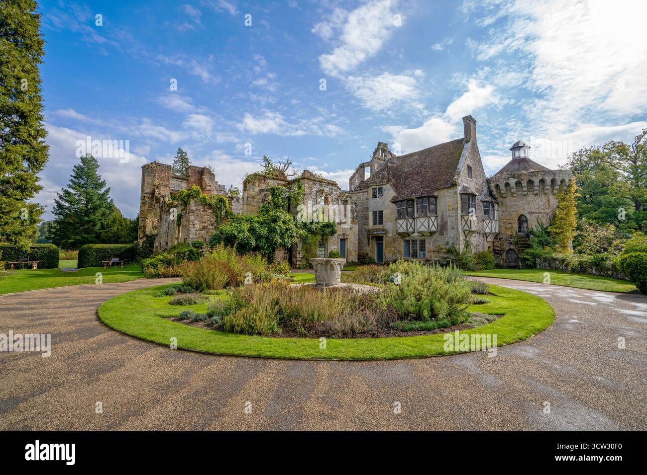 Scotney Castle and Gardens, Lamberhurst, Tunbridge Wells, Kent, Angleterre, Royaume-Uni Banque D'Images
