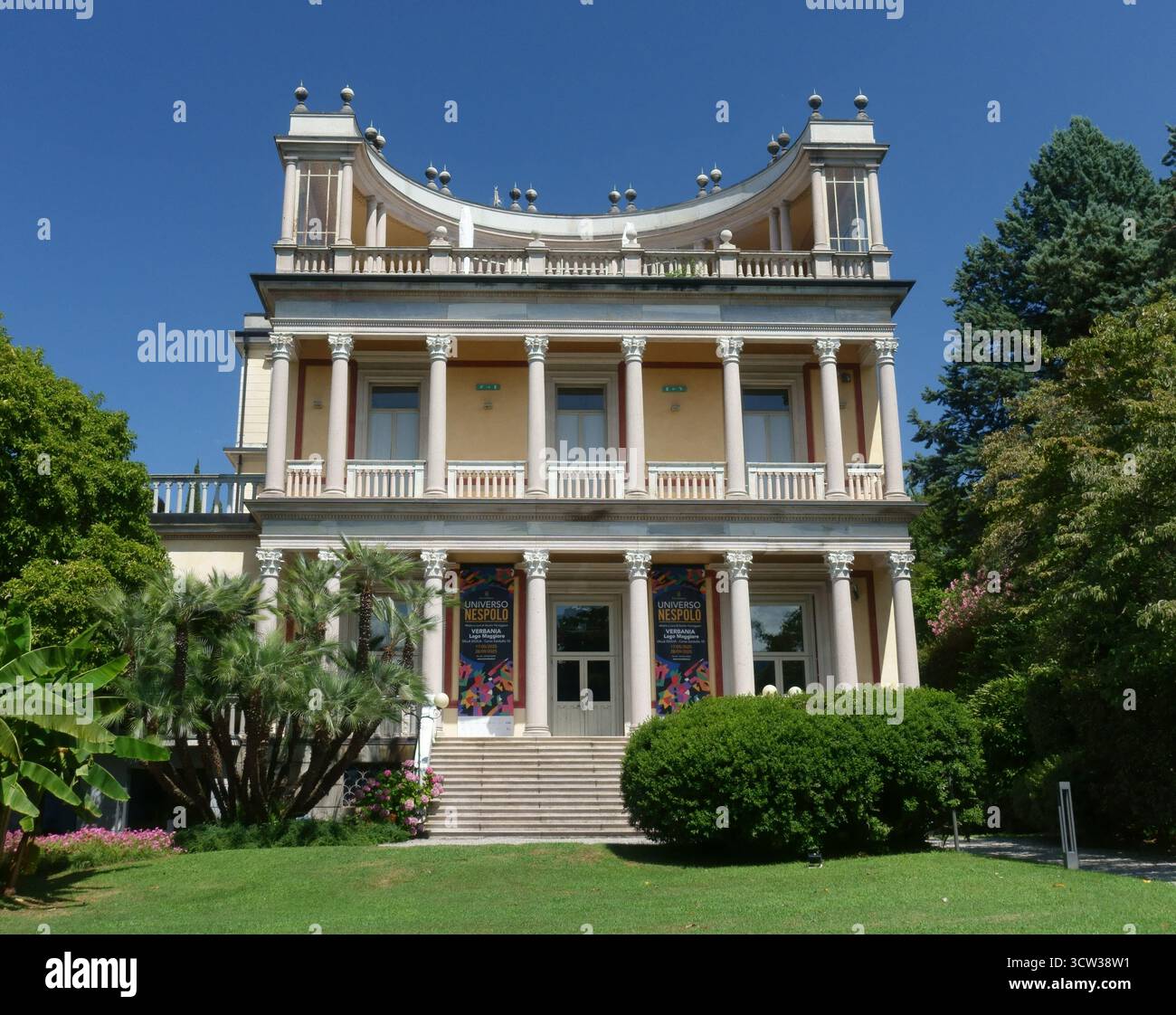 Néo classique Villa Guillia Verbania Italie Banque D'Images