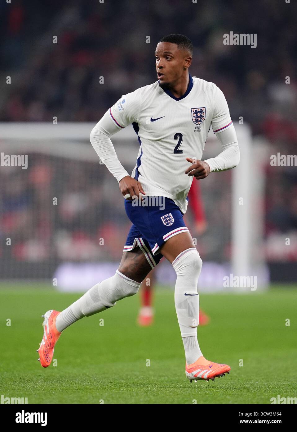 L'Anglais Ezri Konsa lors du match amical international au stade de Wembley à Londres. Date de la photo : jeudi 9 octobre 2025. Banque D'Images