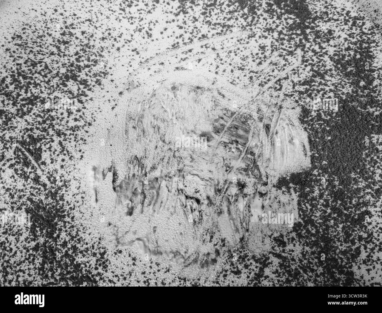 Après le dessert — accidentel Art. Teintes monochromes. Banque D'Images