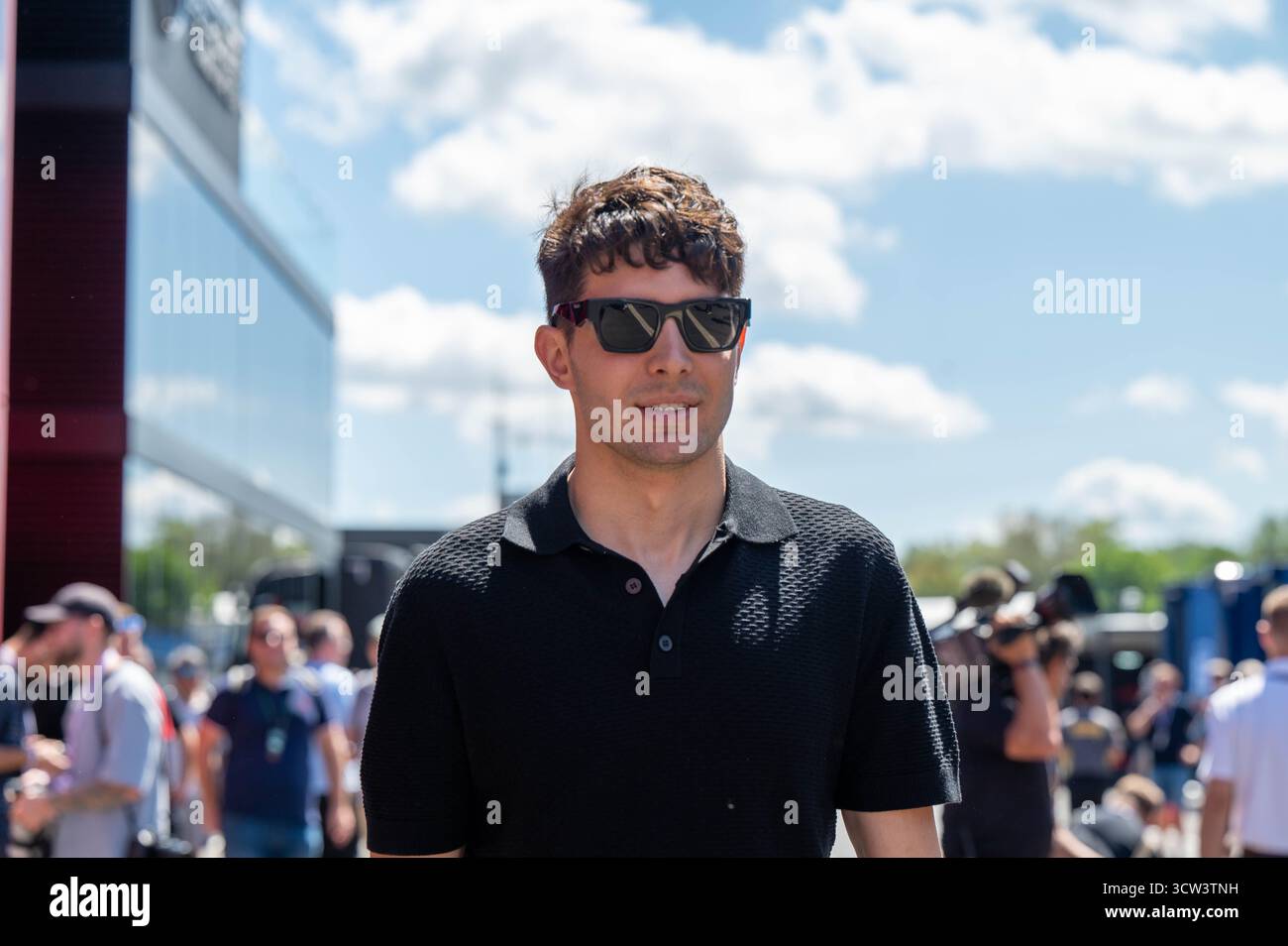 GP de Hongrie F1 2025 le 3 août 2025 à Budapest, Hongrie - pilote de formule 1 Esteban Ocon pour Haas Banque D'Images