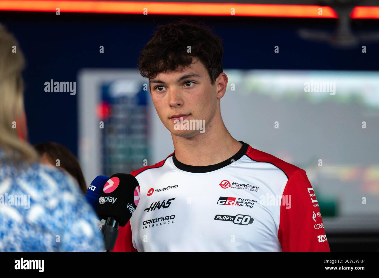 GP de Hongrie F1 2025 le 3 août 2025 à Budapest, Hongrie - pilote de formule 1 Oliver Bearman pour Haas Banque D'Images