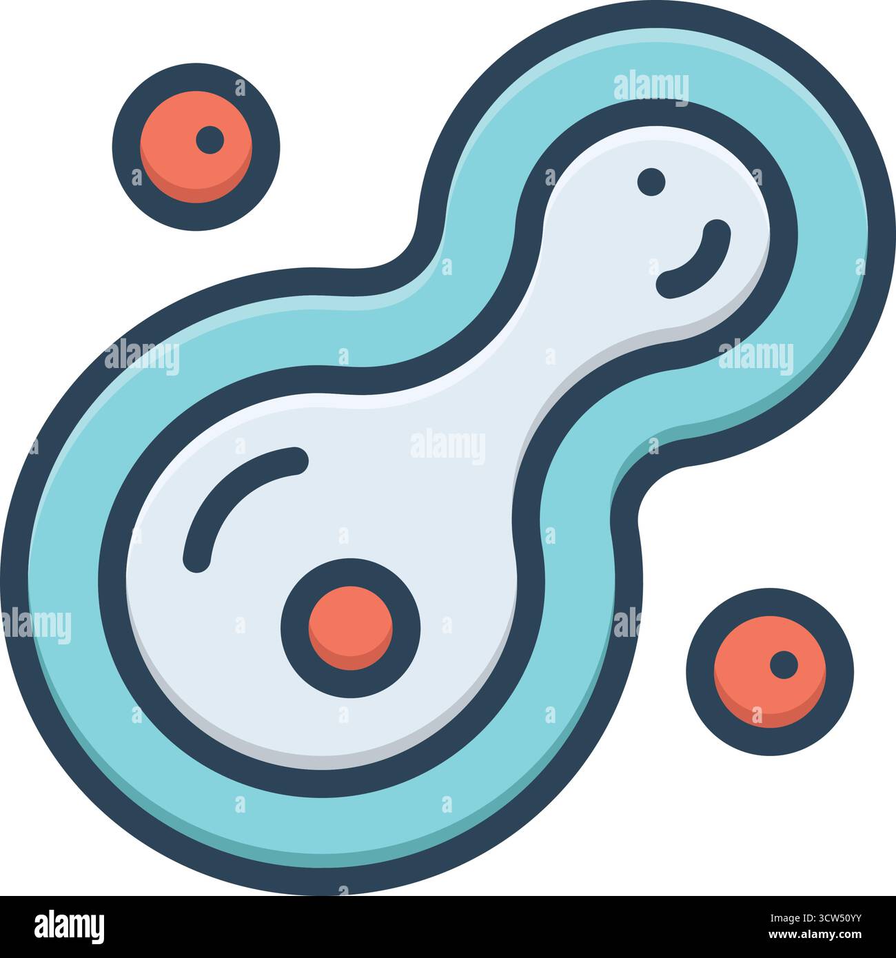 Icône de division cellulaire, cellule Illustration de Vecteur