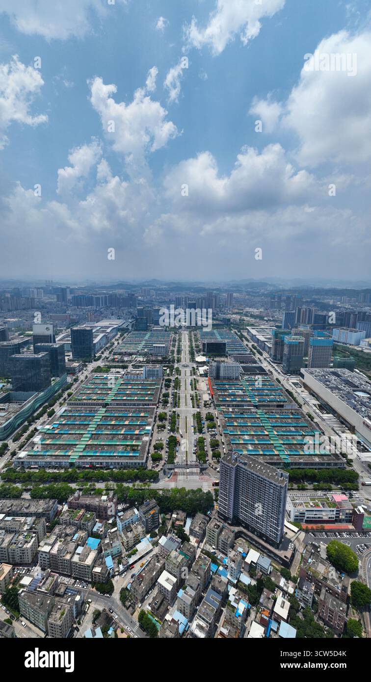 Photographie aérienne de la ville de Chine du Sud, district de Longgang, Shenzhen, province du Guangdong Banque D'Images