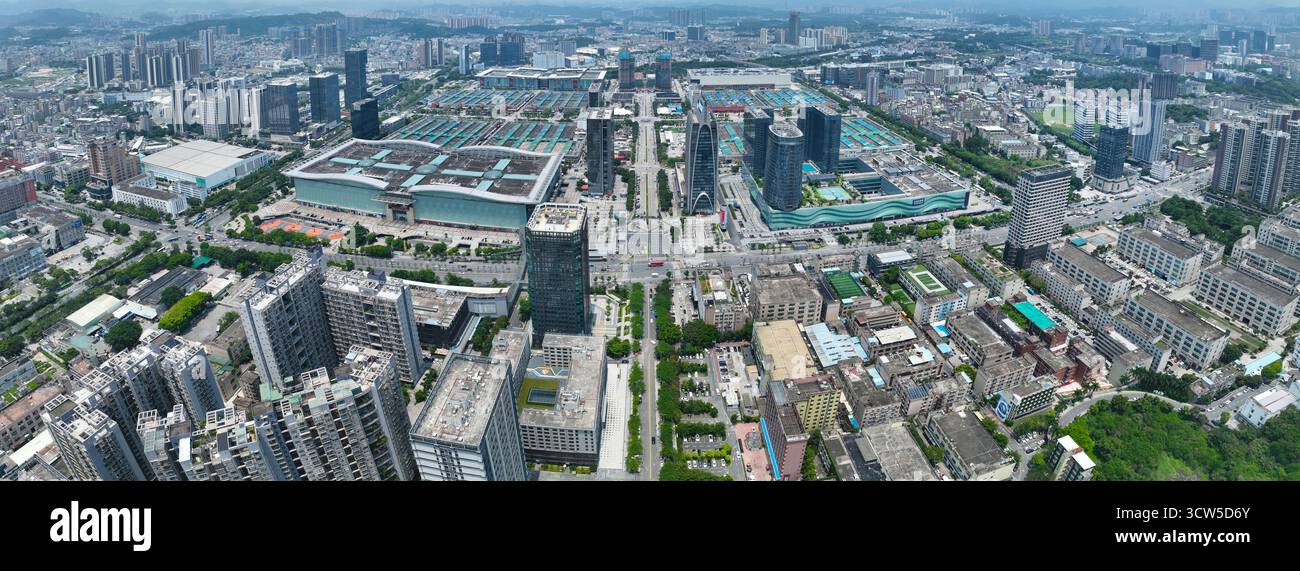 Photographie aérienne de la ville de Chine du Sud, district de Longgang, Shenzhen, province du Guangdong Banque D'Images