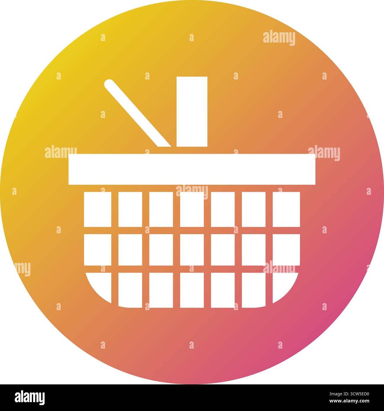 Panier pique-nique illustration de conception d'icône de vecteur Illustration de Vecteur