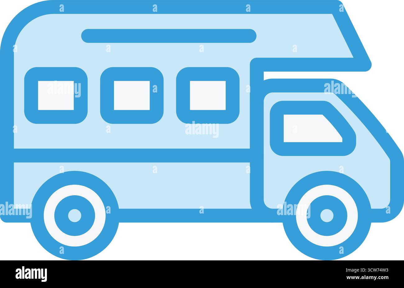 Illustration de conception d'icône de vecteur de camping-car Illustration de Vecteur