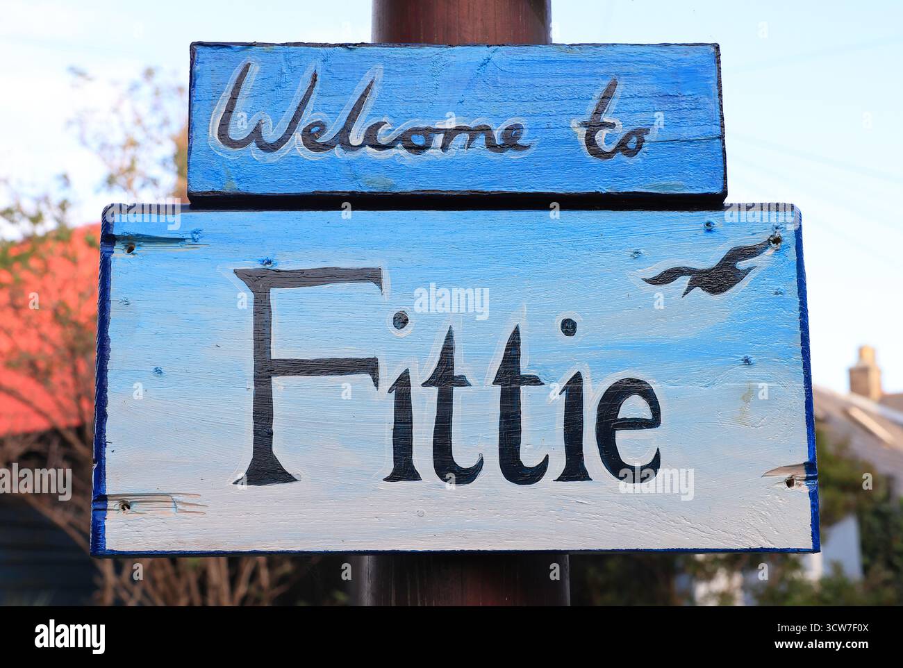 Footdee, connu localement à Fittie, un quartier unique et pittoresque d'Aberdeen, un ancien village de pêcheurs à l'entrée du port, en Écosse. Banque D'Images