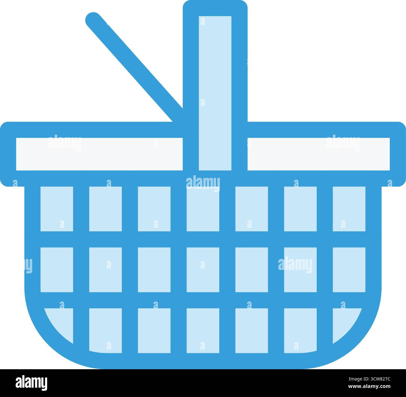 Panier pique-nique illustration de conception d'icône de vecteur Illustration de Vecteur