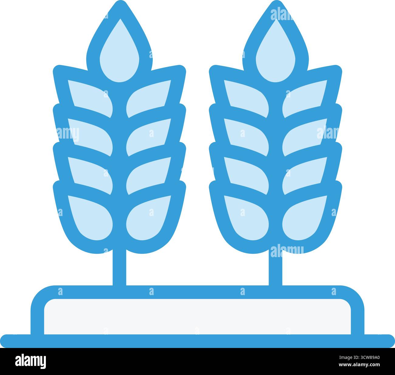 Illustration de conception d'icône de vecteur de blé Illustration de Vecteur