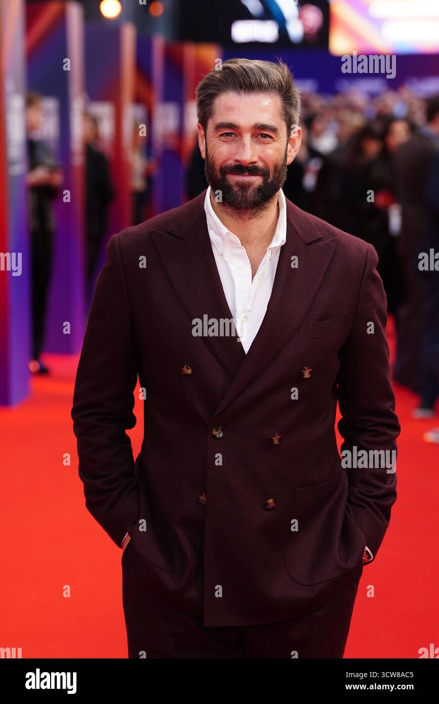 Matt Johnson assiste à la projection de Jay Kelly, au Southbank Centre, Royal Festival Hall, Londres, dans le cadre du BFI London film Festival. Date de la photo : vendredi 10 octobre 2025. Banque D'Images